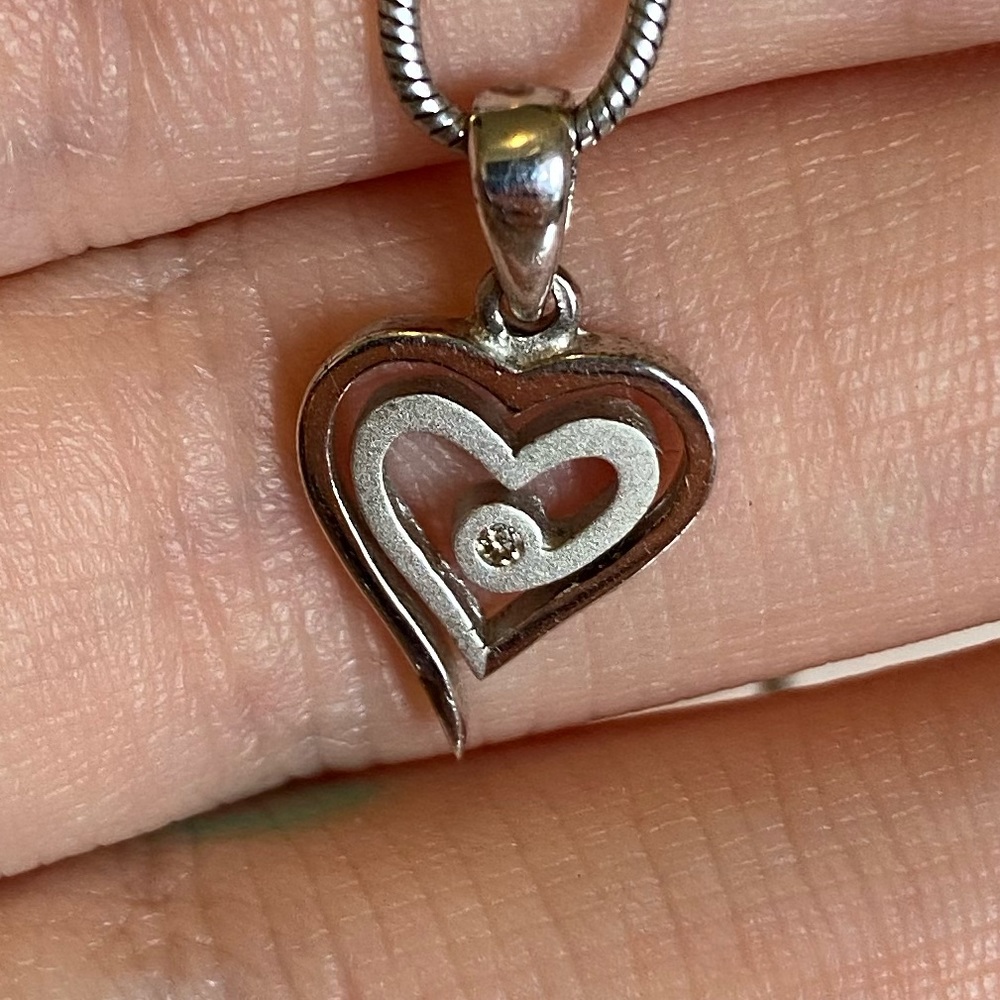 Heart Pendant Necklace and Box